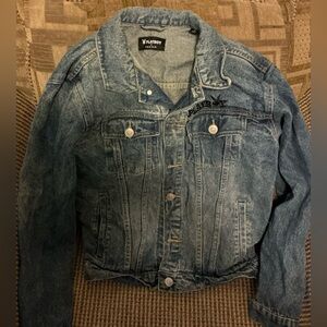 Playboy Women’s Blue Distressed Denim Jacket